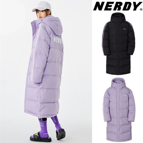 画像1: SALE セール 即納 NERDY 21FW NY Long Down Jacket ユニセックス 男女兼用  ノルディ ニューヨーク トラック ロングダウン ジャケット  (1)