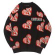 画像1: Unisex letter love sweater Pullover　 ユニセックス 男女兼用ハート＆レター編み込みセーター (1)