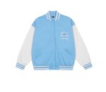 画像4: Polar fleece devil love embroidery BASEBALL JACKET baseball uniform jacket blouson  ユニセックス 男女兼用ポーラーフリースデビルラブ刺繍 スタジアムジャンパー スタジャン MA-1 ボンバー ジャケット ブルゾン (4)