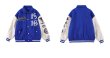 画像4: 1969 high street embroidery BASEBALL JACKET baseball uniform jacket blouson  ユニセックス 男女兼用1969刺繍 スタジアムジャンパー スタジャン MA-1 ボンバー ジャケット ブルゾン (4)