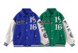 画像3: 1969 high street embroidery BASEBALL JACKET baseball uniform jacket blouson  ユニセックス 男女兼用1969刺繍 スタジアムジャンパー スタジャン MA-1 ボンバー ジャケット ブルゾン (3)
