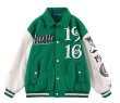 画像6: 1969 high street embroidery BASEBALL JACKET baseball uniform jacket blouson  ユニセックス 男女兼用1969刺繍 スタジアムジャンパー スタジャン MA-1 ボンバー ジャケット ブルゾン (6)