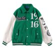 画像2: 1969 high street embroidery BASEBALL JACKET baseball uniform jacket blouson  ユニセックス 男女兼用1969刺繍 スタジアムジャンパー スタジャン MA-1 ボンバー ジャケット ブルゾン (2)