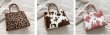 画像8: leopard Cow pattern print plush handbag tote bag　ヒョウ柄レオパード カウ柄トートバッグ (8)