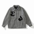 画像3: Houndstooth Long Sleeve Wrapper Shirt  JACKET  blouson  ユニセックス 男女兼用ボーイズラッパー千鳥格子ジャンパー ジャケット ブルゾン (3)