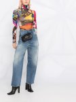 画像6: Women’s four-button high-waisted denim pants jeans  4つボタンハイウエストブレストデニムパンツ ジーンズ (6)