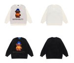 画像4: Unisex Bear Crew Neck SweaterPullover　 ユニセックス 男女兼用ベア熊&super bilty編み込みセーター (4)