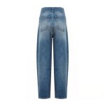 画像11: Women’s four-button high-waisted denim pants jeans  4つボタンハイウエストブレストデニムパンツ ジーンズ (11)