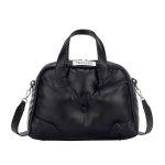 画像2: soft leatherBoston pillow shoulder  tote bag　ソフトレザーピローボストントートショルダーバッグ (2)
