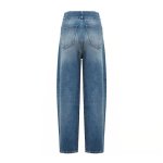 画像4: Women’s four-button high-waisted denim pants jeans  4つボタンハイウエストブレストデニムパンツ ジーンズ (4)
