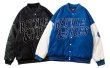 画像5: Star pattern battle & vibess logo embroidery BASEBALL JACKET baseball uniform jacket blouson  ユニセックス 男女兼用スター柄battle&vibessロゴ刺繍スタジアムジャンパー スタジャン MA-1 ボンバー ジャケット ブルゾン (5)