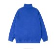 画像2: oversize Fleece Jacket  coat blouson   ユニセックス 男女兼用オーバーサイズブルーフリースジジャケット ブルゾン (2)