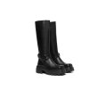 画像8: buckle square toe ultra light thick bottom knee boots long boots  　バックルスクエアトゥ軽量ロングブーツ  (8)