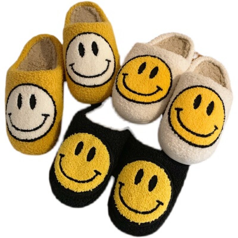 画像2: Smile fur slippers sandals 　ユニセックス男女兼用 スマイルファースリッパ　ルームシューズ サンダル (2)