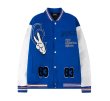 画像5: Peace sign emblem BASEBALL JACKET baseball uniform jacket blouson  ユニセックス 男女兼用ピースサインエンブレム刺繍 スタジアムジャンパー スタジャン MA-1 ボンバー ジャケット ブルゾン (5)