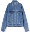 画像1: Denim jacket with pearl G Jean jacket 　パール付きデニムGジャン ジャケット (1)