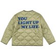 画像10: sequined letter quilted cotton-padded jacket coat blouson   ユニセックス 男女兼用スパンコールレターキルティングジャケットコート ブルゾン (10)