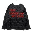 画像2: sequined letter quilted cotton-padded jacket coat blouson   ユニセックス 男女兼用スパンコールレターキルティングジャケットコート ブルゾン (2)