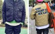 画像6: sequined letter quilted cotton-padded jacket coat blouson   ユニセックス 男女兼用スパンコールレターキルティングジャケットコート ブルゾン (6)