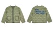 画像12: sequined letter quilted cotton-padded jacket coat blouson   ユニセックス 男女兼用スパンコールレターキルティングジャケットコート ブルゾン (12)