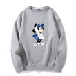 画像3:  NY Mickey Mouse Print Sweatshirt round neck sweater pullover   ユニセックス 男女兼用NYミッキー ミッキーマウスプルオーバー トレーナー (3)