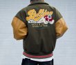 画像4: Bulldog emblem BASEBALL JACKET baseball uniform jacket blouson  ユニセックス 男女兼用ブルドックエンブレム刺繍 スタジアムジャンパー スタジャン MA-1 ボンバー ジャケット ブルゾン (4)