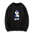 画像2:  NY Mickey Mouse Print Sweatshirt round neck sweater pullover   ユニセックス 男女兼用NYミッキー ミッキーマウスプルオーバー トレーナー (2)