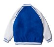 画像7: contrast color stitchingBASEBALL JACKET baseball uniform jacket blouson  ユニセックス 男女兼用コントラストカラーステッチ刺繍スタジアムジャンパー スタジャン MA-1 ボンバー ジャケット ブルゾン (7)