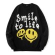 画像1: Unisex Smile to LIFE Crew Neck SweaterPullover　 ユニセックス 男女兼用Smile to LIFE スマイルペイントセーター (1)