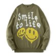 画像2: Unisex Smile to LIFE Crew Neck SweaterPullover　 ユニセックス 男女兼用Smile to LIFE スマイルペイントセーター (2)