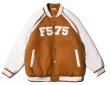 画像2: contrast color stitchingBASEBALL JACKET baseball uniform jacket blouson  ユニセックス 男女兼用コントラストカラーステッチ刺繍スタジアムジャンパー スタジャン MA-1 ボンバー ジャケット ブルゾン (2)