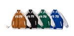 画像8: contrast color stitchingBASEBALL JACKET baseball uniform jacket blouson  ユニセックス 男女兼用コントラストカラーステッチ刺繍スタジアムジャンパー スタジャン MA-1 ボンバー ジャケット ブルゾン (8)