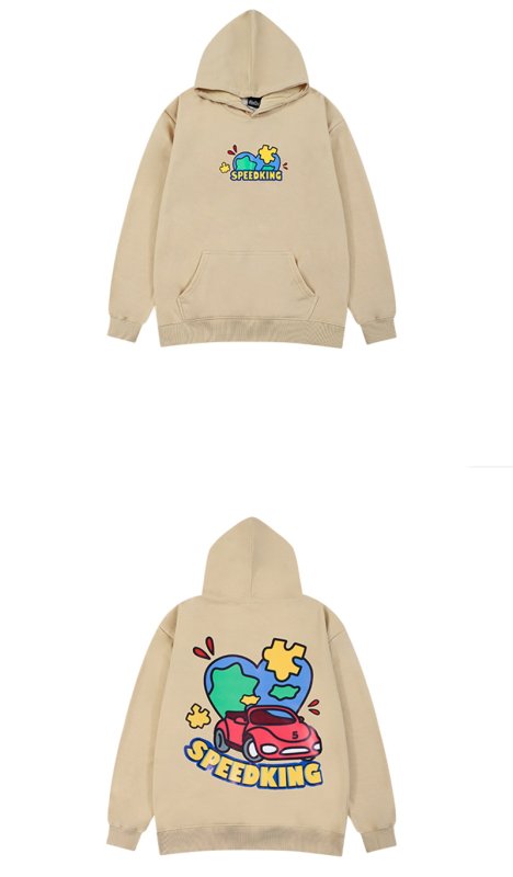 画像5: Unisex Classic car paint  hooded Pullover　 ユニセックス 男女兼用クラシックカープリントフーディー パーカー (5)
