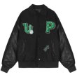 画像2: Casino UP logo embroidery BASEBALL JACKET baseball uniform jacket blouson  ユニセックス 男女兼用カジノUPロゴ刺繍スタジアムジャンパー スタジャン MA-1 ボンバー ジャケット ブルゾン (2)