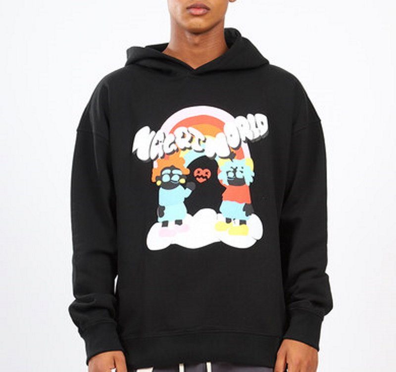 画像5: Unisex NAGRI Boys & Smile Print hooded Pullover  ユニセックス 男女兼用NAGRIボーイズ&スマイルプリントフーディー パーカー (5)