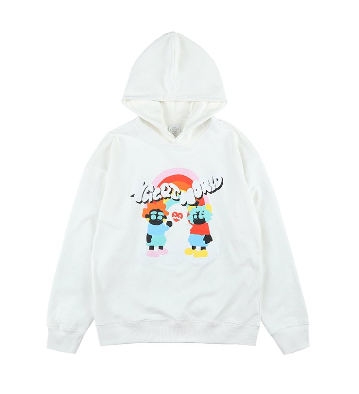 画像2: Unisex NAGRI Boys & Smile Print hooded Pullover  ユニセックス 男女兼用NAGRIボーイズ&スマイルプリントフーディー パーカー (2)