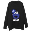 画像2: Women's Sesame street sweater Long Sleeve Sweater  Pullover　セサミストリートセーター プルオーバー  (2)