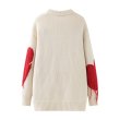 画像5: Women's Love tassel sweater Long Sleeve Sweater  Pullover　ラブハートタッセルセーター プルオーバー  (5)