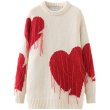 画像6: Women's Love tassel sweater Long Sleeve Sweater  Pullover　ラブハートタッセルセーター プルオーバー  (6)