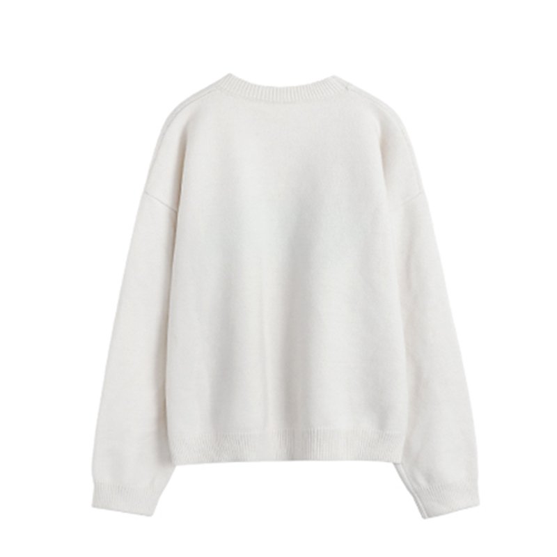 画像6: Women's Call Me Baby Letter Crochet Sweater Pullover　Call Me Baby レター編み込みセーター プルオーバー  (6)
