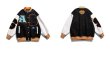 画像4: three-dimensional letter embroidery BASEBALL JACKET baseball uniform jacket blouson  ユニセックス 男女兼用3dエンブレム刺繍 スタジアムジャンパー スタジャン MA-1 ボンバー ジャケット ブルゾン (4)