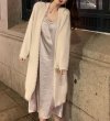 画像3: Women's Middle length cardigan with pearl　パール付きミドル丈カーディガン コート ジャケット (3)