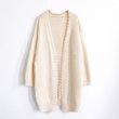 画像6: Women's Middle length cardigan with pearl　パール付きミドル丈カーディガン コート ジャケット (6)