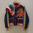 画像4: Irregular slim stitching striped jacket  スリムステッチイレギュラーショートジャケット ドッキング スタジャン (4)