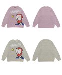 画像5: Unisex fun jacquard round neck sweater Pullover　 ユニセックス 男女兼用プレイングメンセーター (5)