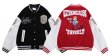 画像5: extremecause embroidery BASEBALL JACKET baseball uniform jacket blouson  ユニセックス 男女兼用extremecause ボーイズ刺繍スタジアムジャンパー スタジャン MA-1 ボンバー ジャケット ブルゾン (5)