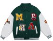画像5: Little gang hip hop sukajan embroidery BASEBALL JACKET baseball uniform jacket blouson  ユニセックス 男女兼用ちびっこギャングヒップホップ刺繍スタジアムジャンパー スタジャン MA-1 ボンバー ジャケット ブルゾン (5)