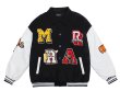 画像3: Little gang hip hop sukajan embroidery BASEBALL JACKET baseball uniform jacket blouson  ユニセックス 男女兼用ちびっこギャングヒップホップ刺繍スタジアムジャンパー スタジャン MA-1 ボンバー ジャケット ブルゾン (3)