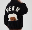画像3: Oversized back bear embroidered fleece jacket coat blouson   ユニセックス 男女兼用オーバーサイズバックビッグベア熊フリースジジャケット ブルゾン (3)