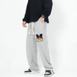画像7: Unisex Woven drawstring sweatpants M logo sweat Pants 　男女兼用ユニセックス Mロゴスウェットパンツ (7)